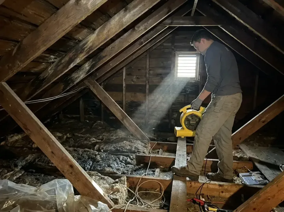 attic-water-damage-drying-proc-007 — frequently asked questions, Emergency Water Extraction & 24/7 Flood Response in Beavert…